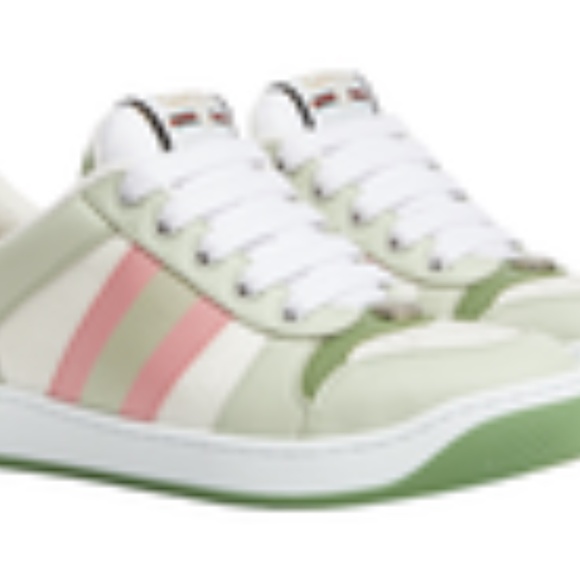 GUCCI Women's Screener WMNS White Original "GG" Canvas Sneaker Size 7.5 NIB - Picture 10 of 12